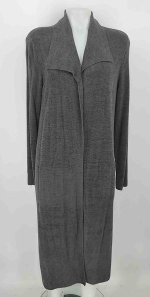 BAREFOOT DREAMS Gray Chenille Duster Size MEDIUM (M) Sweater