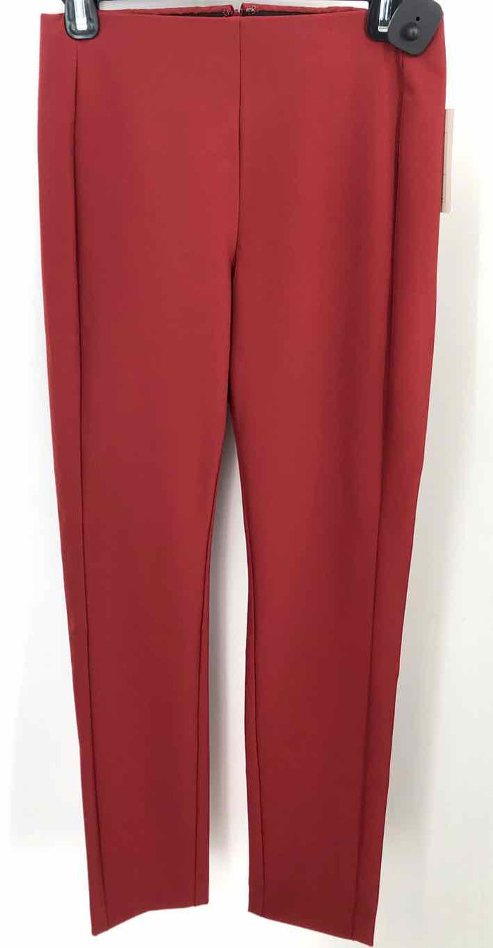 THEORY Brick Red Solid Tapered Size 4  (S) Pants