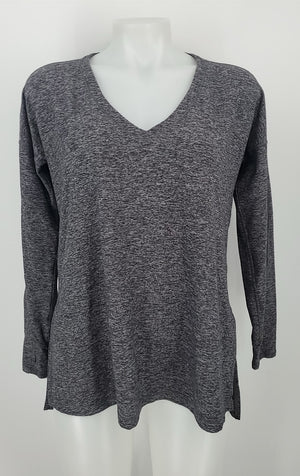 LULULEMON Dk Gray Heathered Longsleeve Size SMALL (S) Activewear Top