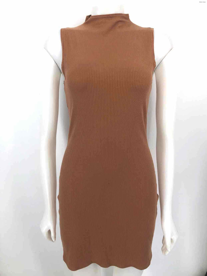 REFORMATION Tan Ribbed Sleeveless Size SMALL (S) Dress