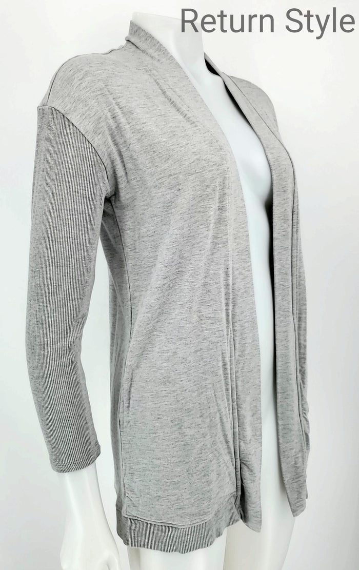 MAGASCHONI Gray Heather Open Cardigan Size SMALL (S) Top