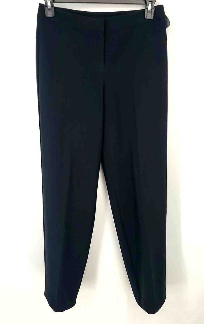 ST. JOHN Black Satin Tapered Size 6  (S) Pants