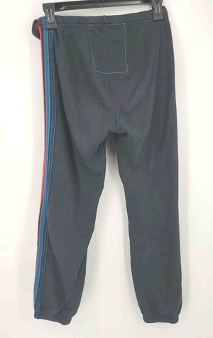 AVIATOR NATION Dk Gray Yellow Multi Striped Trim Sweats Size X-SMALL Pants