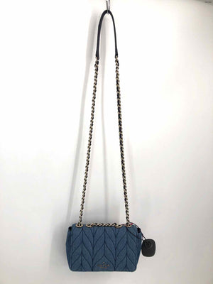 KATE SPADE Lt Blue Denim Quilted Small Crossbody Purse