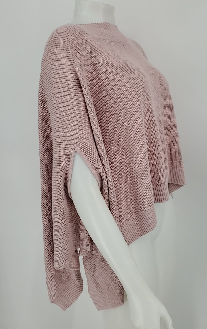 LULULEMON Pink Knit Poncho Size One Size (M) Activewear Sweater