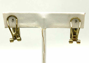 HEIDI DAUS Brass Clear Crystal Half Huggie Hoop Earrings