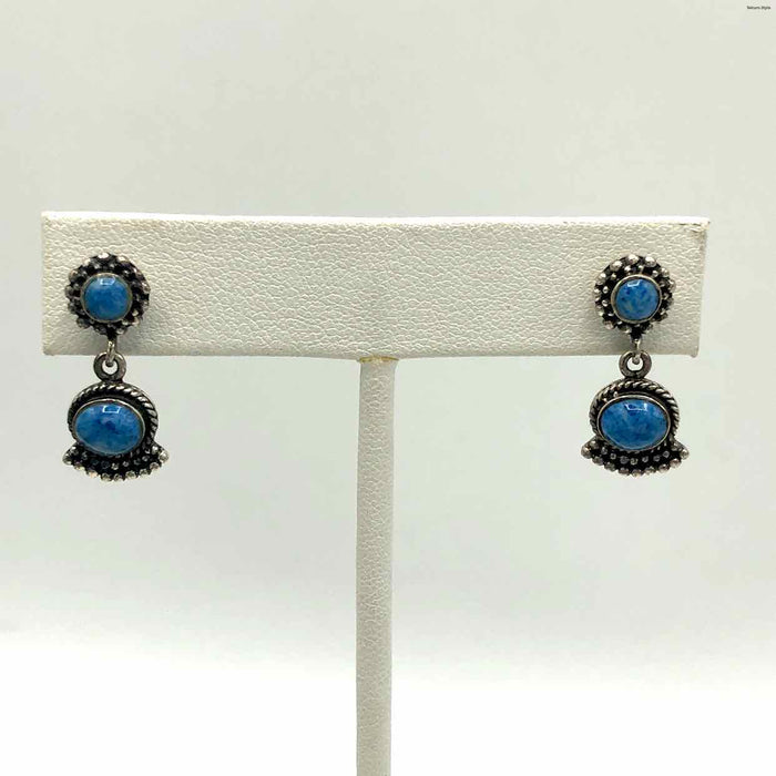 Blue Sterling Silver ss Earrings