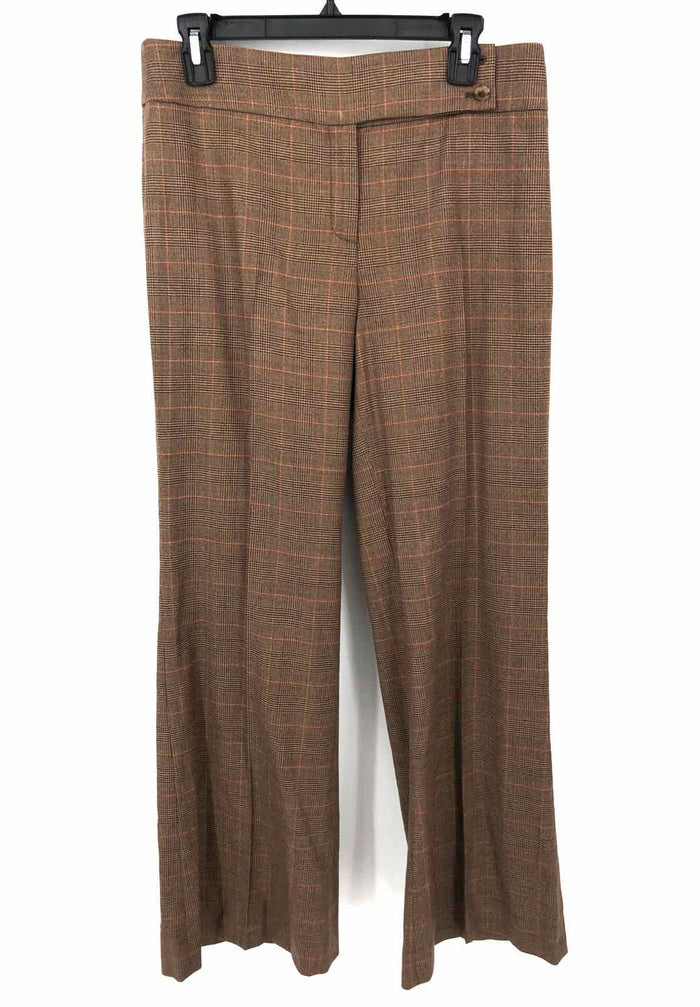 MICHAEL KORS Tan Wool Italian Made Houndstooth Slacks Size 8  (M) Pants