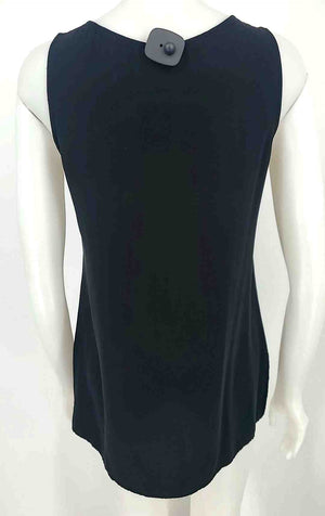 EILEEN FISHER Black Silk Tank Size Petite (S) Top