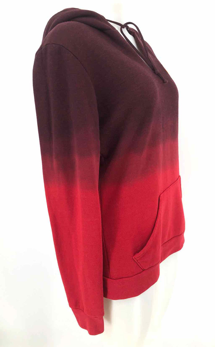 AVIATOR NATION Red Burgundy Ombre V-Neck Size LARGE  (L) Sweater