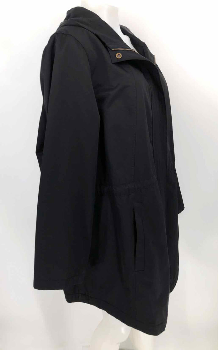 EILEEN FISHER Black Hoodie Zip Up Women Size 1X  (XL) Jacket