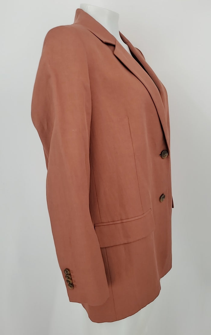 EVERLANE Terra Cotta Blazer Women Size 8  (M) Jacket