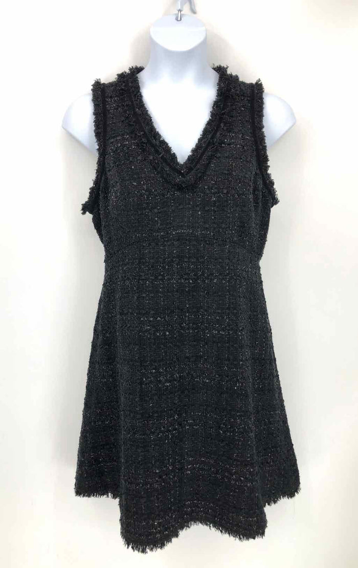 KATE SPADE Black Tweed Sparkle Tank Size 14  (L) Dress