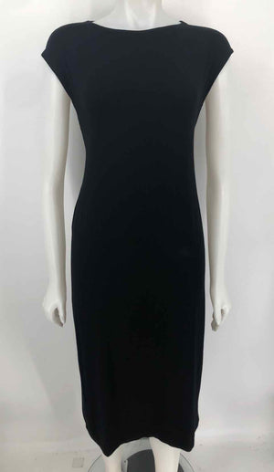 EILEEN FISHER Black Short Sleeves Maxi Length Size XXS  (XS) Dress