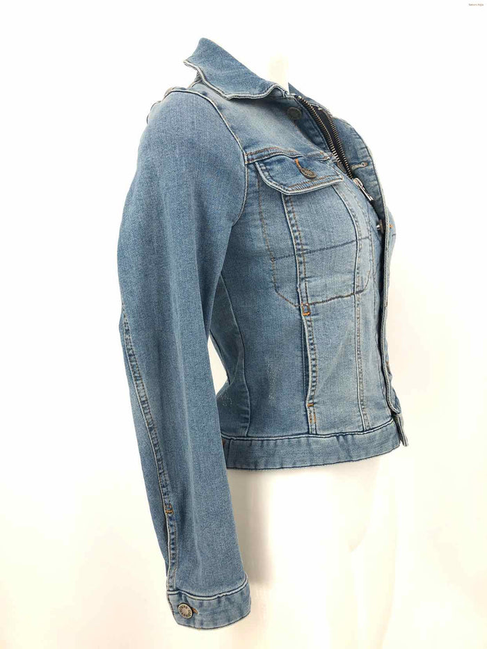 ZADIG & VOLTAIRE Lt Blue Denim Buttons Women Size X-SMALL Jacket