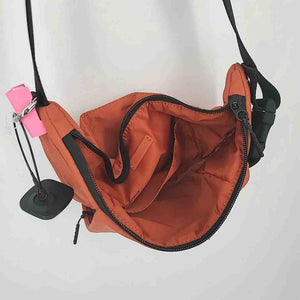 LULULEMON Orange Black Nylon Pre Loved Fanny Pack Purse