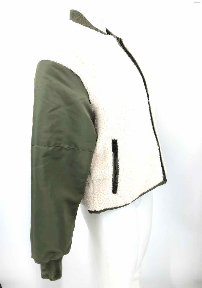 ASTR the Label Cream Olive Bomber Women Size SMALL (S) Jacket