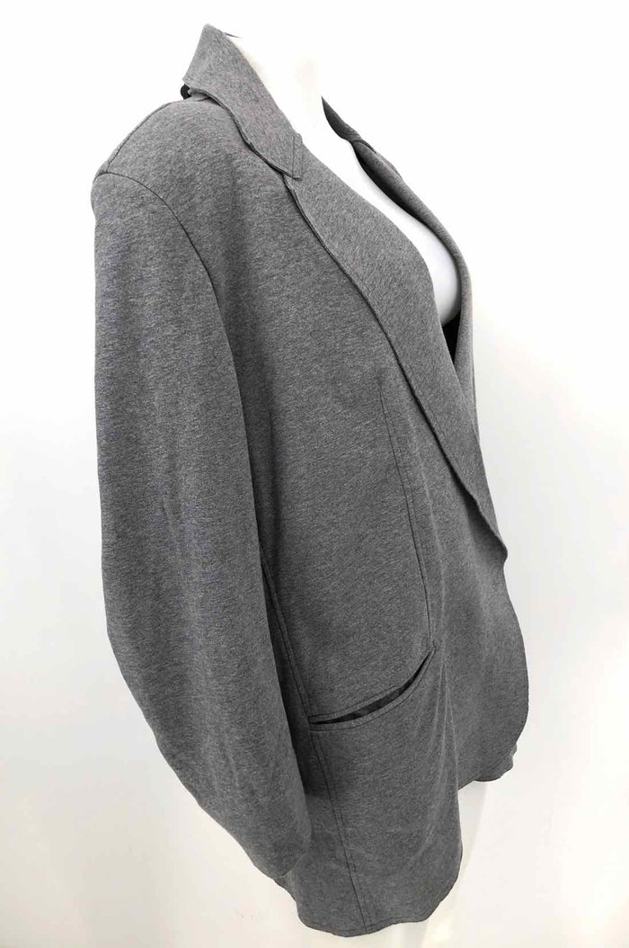 NORMA KAMALI Gray Heather Oversized Blazer Women Size MEDIUM (M) Jacket