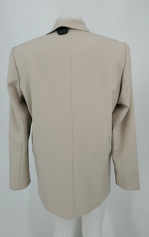 WHITE HOUSE BLACK MARKET Beige Blazer Women Size 12  (L) Jacket