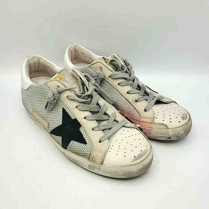 GOLDEN GOOSE White Gray Leather Made in Italy Sneaker Shoe Size 37 US: 7 Shoes