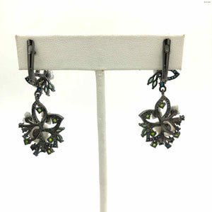 Blue & Green Black Sterling Silver ss Earrings