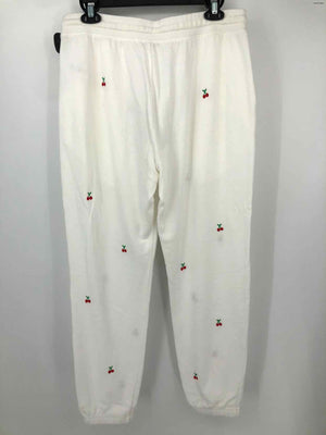 RAILS White Red & Green Cherry Sweats Size X-LARGE Pants