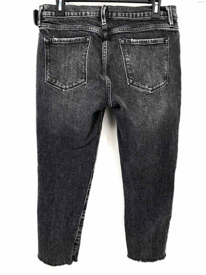 FRAME Charcoal Denim Mid Rise - Straight Leg Size 28 (S) Jeans