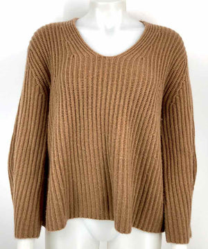 SEVENTY TWO Tan Knit Longsleeve Size 42 (SM) Sweater