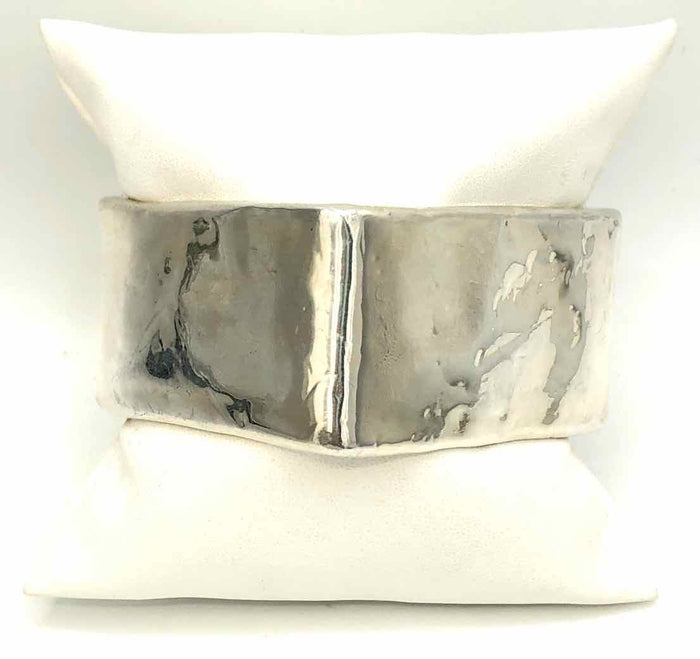 Sterling Silver Pre Loved Square Bangle ss Bracelet