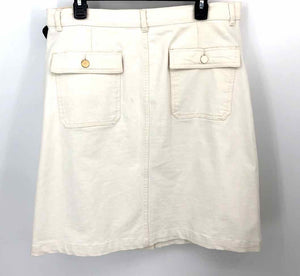 FRAME White Denim Buttons Size 33  (XL) Skirt