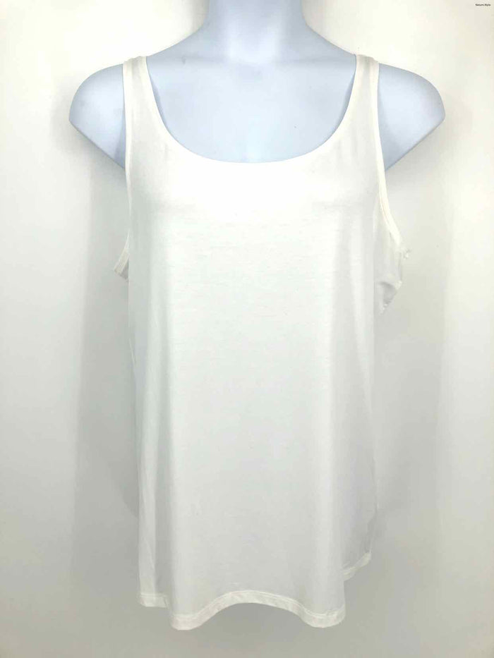 EILEEN FISHER White Tank Size X-LARGE Top