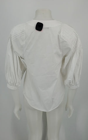 TRINA TURK White Cotton Longsleeve Size SMALL (S) Top