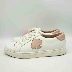 KATE SPADE White Pink Sneaker Shoe Size 7-1/2 Shoes