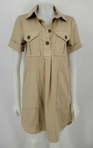 FAHERTY Khaki Mini Size SMALL (S) Dress