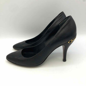 GUCCI Black Goldtone Heels Shoe Size 38 US: 7-1/2 Shoes