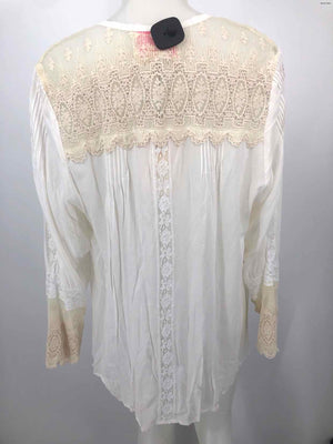 JOHNNY WAS White Lace Longsleeve Size LARGE  (L) Top