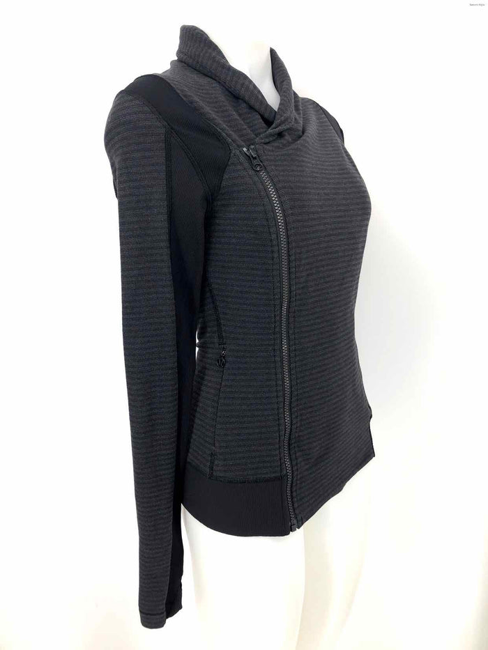 LULULEMON Dk Gray Stripe Size 6  (S) Activewear Jacket