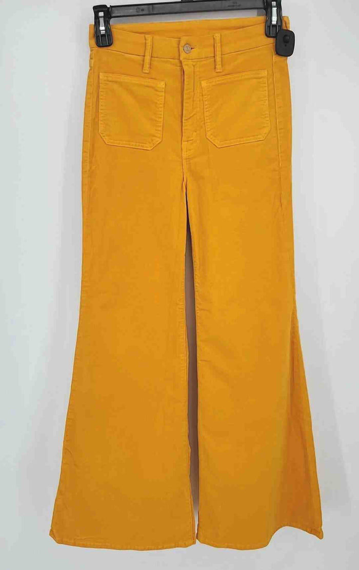 MOTHER Yellow Corduroy Ribbed Size MEDIUM (M) Pants