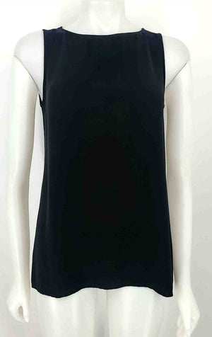 EILEEN FISHER Black Silk Tank Size Petite (S) Top