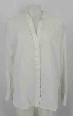 EQUIPMENT White Linen Button Up Longsleeve Size LARGE  (L) Top