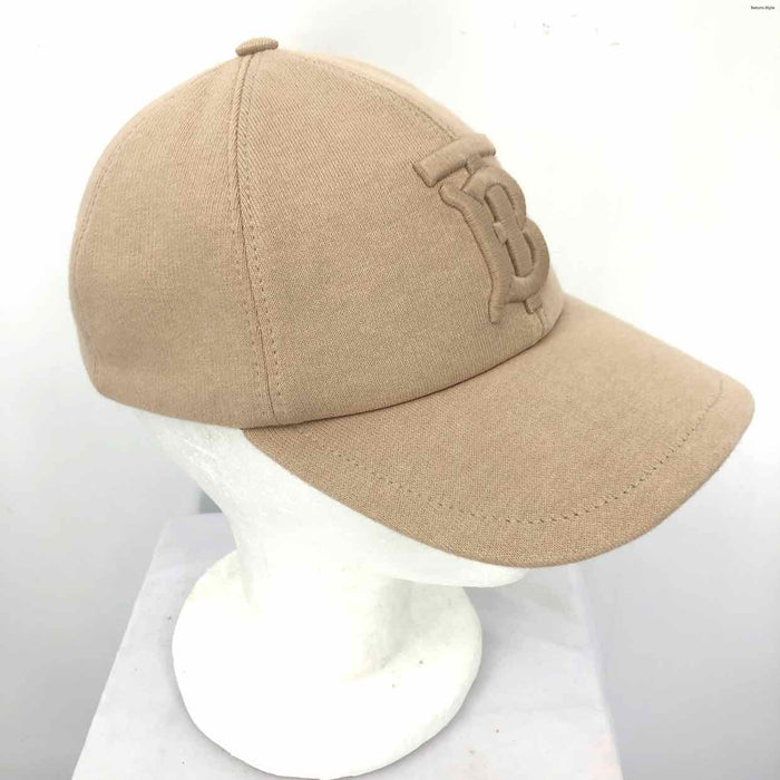 BURBERRY Beige Monogram Cap Hat