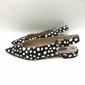 STUART WEITZMAN Black Cream Leather Polka Dot Shoe Size 6 Shoes