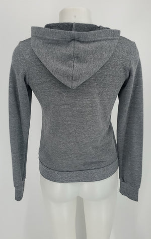 AVIATOR NATION Gray Smile Hoodie Women Size X-SMALL Jacket