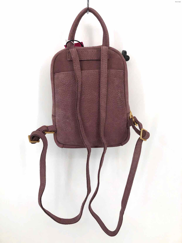 HAMMITT Mauve Goldtone Suede Pre Loved Backpack Purse