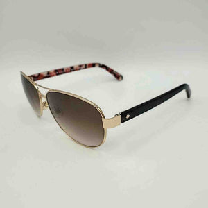 KATE SPADE Brown Gold Pre Loved Tortoise Aviator Sunglasses w/case