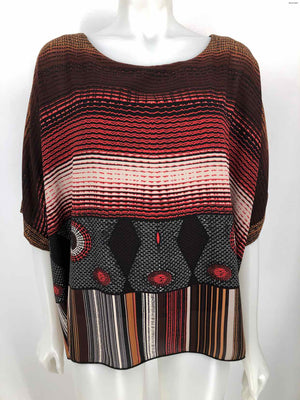 JOSEPH RIBKOFF Black & White Grid 2 Layer Size 8  (M) Top