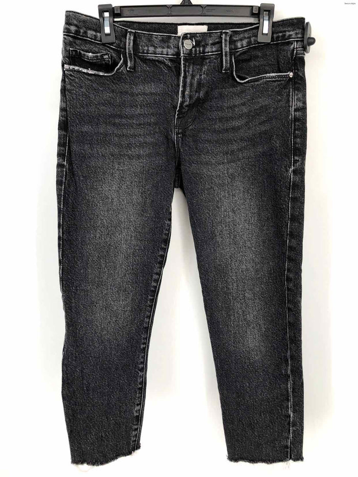 FRAME Charcoal Denim Mid Rise - Straight Leg Size 28 (S) Jeans