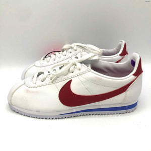 NIKE White Red & Blue Sneaker Shoe Size 8 Shoes