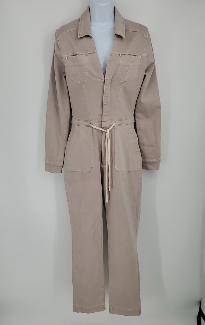 PAIGE Lt Taupe Longsleeve Utility Size 4  (S) Jumpsuit