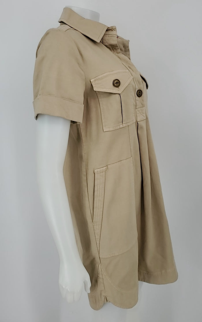 FAHERTY Khaki Mini Size SMALL (S) Dress